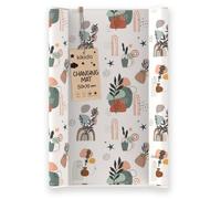 Kikido Changing Mat 50x70 - Nature - Anti-Roll Baby Changing Pad - Universal Mat with Safety Edges, Easy to Clean and Waterproof 70x50 cm
