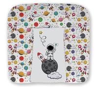 Kikido Changing Mat 75x70 - Astronaut - Limited Edition - Baby Changing Pad Easy to Clean Anti Roll - Nappy Changing Mat Soft and Comfortable 70x75 - Universal Size