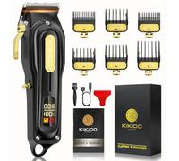 KIKIDO Hair Clippers for Men, Cordless&Corded Hair Clipper, Professional Barber Kit for Hair Cutting & Grooming Set, Mens Hair Clippers with LED Display