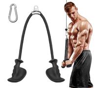 KIKIGOAL Ergonomic Triceps Pull Down Rope with Non-Slip Handles,Forearm Trainer Fitness Ropes Arm Strength Training for Triceps Exercises, Bicep Curls, Muscle Training Home Gym