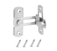 KiKiHong 90 Degree Right Angle Door Latch Stainless Steel Tiny Door Bolt Buckle Hook Lock Bolt with Screws for Doors and Windows, RY0826-1