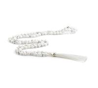 KIKILA Mala Beads 108 Natural Stone GemStones Japamala Yoga Meditation Hand Knotted Beaded Tassel Necklace for Women Men, L, Stone, No Gemstone