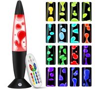 KIKILIVE Mood Lamp, Liquid Motion Lamps Night Lamp- 17 Colour Changing Motion Desk Decor for Stress Relief & Focus, with Remote Control, Handcrafted Kinetic Art for Relaxing/Office/Gift