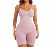 KIKIMINK Women's Shapewear Tummy Control Butt Lift Shaping Bodysuit for Women uk Seamless Body Shaper (Pink-skin, XL/2XL)