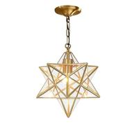Kikioo American Creative Star Glass Chandelier Gold