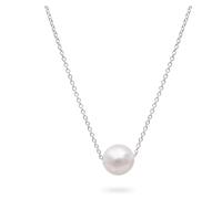 Kikioo Freshwater Pearl Necklace, Silver Pearl Necklace Jewelry 18"+2" Adjustable 925 Silver Chain, White Pearl Necklace for Women, Preferred Token, Pearl, Pearl