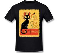 Kiki's Delivery Service Jiji Breathable Unisex T-Shirt Cotton Men Summer Fashion Black Tee S