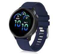 KIKISML 20mm Strap Compatible with Garmin Vivoactive 6/Vivoactive 5, Silicone Replacement Band Compatible with Garmin Venu 3/ Forerunner 55/165/245 Music 【20mm Universal Replacement Band】-Dark Blue