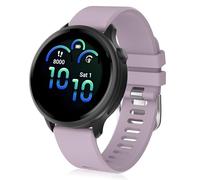 KIKISML 20mm Watch Strap Compatible with Garmin Vivoactive 6/Vivoactive 5, Soft Silicone Replacement Band Compatible with Garmin Venu 3/ Forerunner 55/165/245 【20mm Universal Replacement Band】- Purple