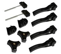 Kikito Universal Replacement Parts for Hard Tri-Fold Tonneau Cover -6* T-Bolts, Rear Clamp, Front Clamp