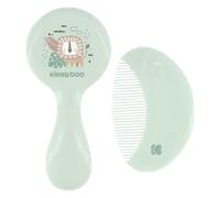 Kikka Boo Comb and Brush With Natural Bristles - Savanna Mint