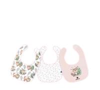 Kikka Boo Cotton Bibs Set - Savanna Pink - 3 pcs