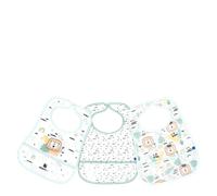 Kikka Boo Eva Terry Bib With Catcher - Savanna Mint - 3 pcs