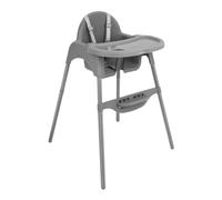 KikkaBoo 2 in 1 Jammy High Chair Baby Feeding with Removable Tray Grey