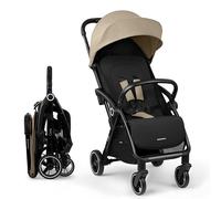 KikkaBoo Ciela Buggy Pushchair up to 22 kg - Comfortable & Suitable for Everyday Use, One-Hand Foldable, Breathable & Water-Repellent, Includes Rain Cover, Beige
