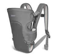 KikkaBoo MYRA Baby Carrier Summer 0-36 Months, Ergonomic, 3 Positions, Adjustable Straps, Breathable, Lightweight, up to 9 kg, Grey