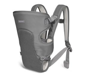 KikkaBoo MYRA Baby Carrier Summer 0-36 Months, Ergonomic, 3 Positions, Adjustable Straps, Breathable, Lightweight, up to 9 kg, Grey