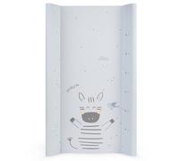 KikkaBoo Stripy Friends Portable Baby Changing Mat 80 x 50 cm - Waterproof and Soft PVC Changing Mat, Blue