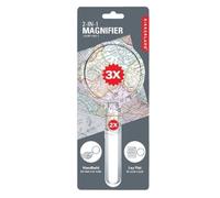 Kikkerland 2-in1 Reading Magnifier - Hand Held and Read Flat