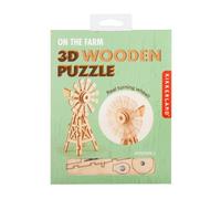 Kikkerland 3D On The Farm Wooden Jigsaw Puzzle - Windmill