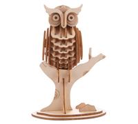 Kikkerland 3D Wild Animal Wooden Jigsaw Puzzle - Owl