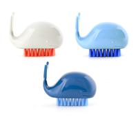 Kikkerland Assorted Whale Nail Scrubbing Brush Multi
