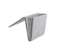 Kikkerland Boiled Wool Bedside Pocket, 22x 28.2x 4 cm, Grey