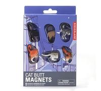 Kikkerland Magnets - Cat Butt Magnets (MG53) - Set of 6