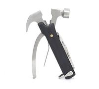 Kikkerland CD502-BK Wood Hammer Multi Tool, Black