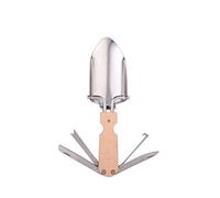 Kikkerland CD518 Pocket Shovel Multi-Tool 17 x 11 x 2.7 cm Brown