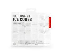 Kikkerland Clear Reusable Ice Cubes 30 Pack