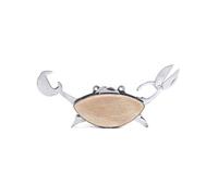 Kikkerland Crab Beechwood Multi-Tool, 6-in-1 Pocket Tool | Stainless steel tools, scissors, bottle opener, screwdriver, can opener, knife, rope saw, beach gift