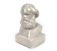 Kikkerland Stoneware Das Kapital Coin Box White Karl Marx Money Box Piggy Bank