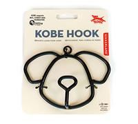 Kikkerland Dog Leash Holder Kobe – Decorative Iron Lead Hook Black