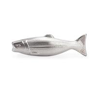 Kikkerland Fish Magic Soap, stainless steel, Silver, 12.7 x 3.2 x 4.1 cm
