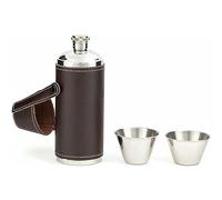 Kikkerland Flask Leather, Brown