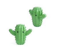 Kikkerland Happy Cactus Plant Laundry Dryer Balls, Reusable Laundry Softener, Reduces Clothing Wrinkles and Saves Drying Time, Green, Set of 2