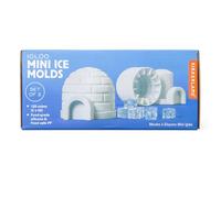 Kikkerland Igloo Mini Ice Molds - Nugget-Shaped Ice Cubes for Cocktails, Iced Coffee, Soda, & Lemonade - Set of 2 Food Safe Silicone Molds