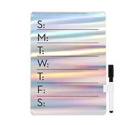 Kikkerland Iridescent Weekly Dry Erase Board