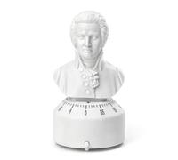 Kikkerland Kitchen Timer, Plastic, White, 6.4 x 6.1 x 13.5 cm