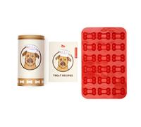 Kikkerland Kobe Make Your Own Dog Treats Silicone Mould + Recipe Book