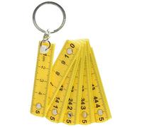 Kikkerland KRL46-A Mini Folding Ruler Keyring, Assorted,