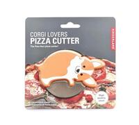 Kikkerland Lovers Pizza Cutter for Corgi, Brown