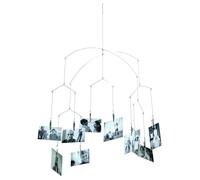 Kikkerland MH16 Steel 10-Clip Photo Mobile - Silver