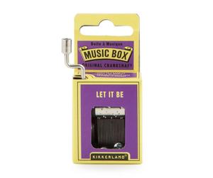 Kikkerland Original Hand Crank Mini Music Box Wind-Up Novelty Stocking Filler