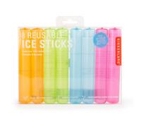 8 Kikkerland Reusable Ice Sticks for Chilling Drinks