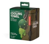 Kikkerland Pickleball Cooling Towel - Portable Workout Towel with Pickleball Case & Carabiner for Easy Carry & Access