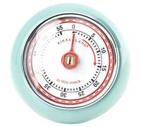 Kikkerland Retro Kitchen Timer, Seafoam Green