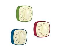 Kikkerland Retro Kitchen Timer - Vintage Decor for Home & Kitchen - Windup Timekeeper, 1 Timer in a Surprise Color