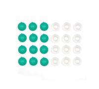 Kikkerland Reusable 24-Piece Golf Ball Ice Cubes Set, 12 Green 12 Clear